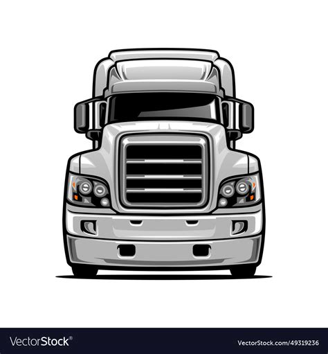 Semi truck Royalty Free Vector Image - VectorStock