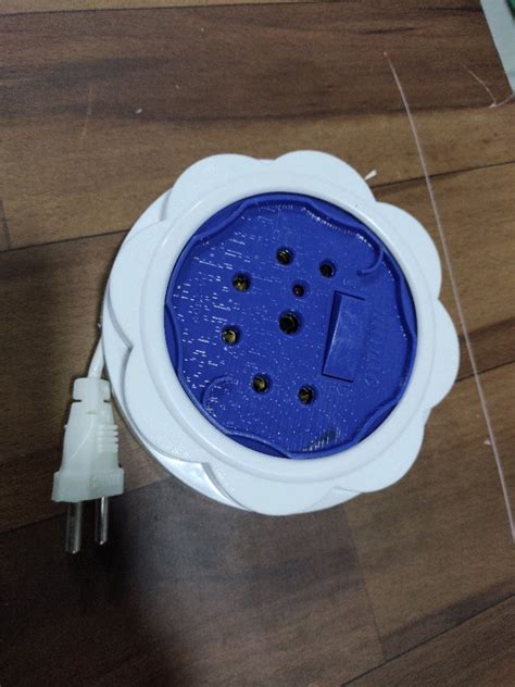 Plastic Blue & White Electrical Extension Box, For Electric Fittings at ...