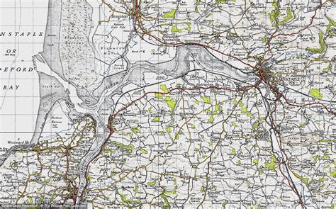 Historic Ordnance Survey Map of Bickleton, 1946