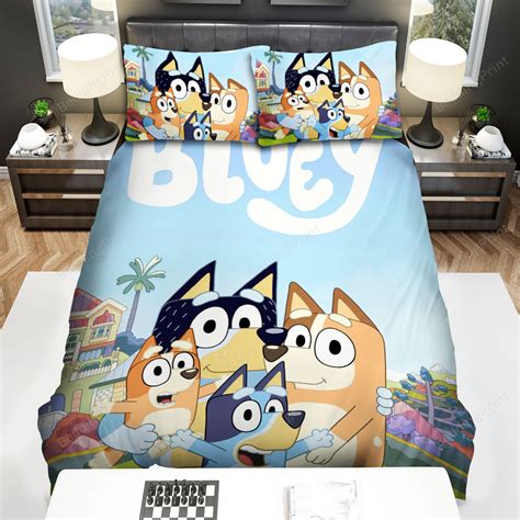 Bluey Family Photograph Bed Sheets Spread Duvet Cover Bedding Sets ...