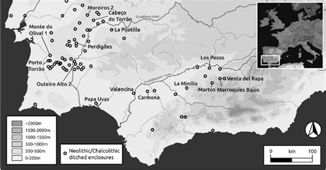 Map showing the geographical distribution of Neolithic and Copper Age ...