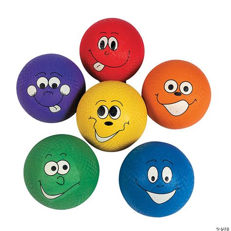 Happy Face Playground Balls | Oriental Trading