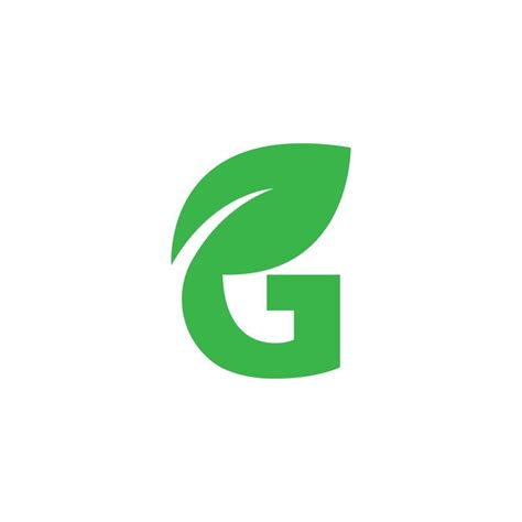 Premium Vector | G letter logo natural vector template