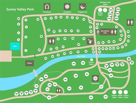 Campground Map - Sunny Valley Park