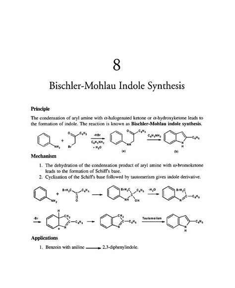 Bischler-Mohlau Indole Synthesis (Chapter 8) - Name Reactions in ...