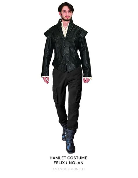 Hamlet Costume - Concept II | Costume design, Theatre costumes, Black costume