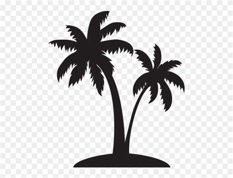 Download Single Palm Tree Silhouette - Clip Art - Png Download (#792604) - PinClipart