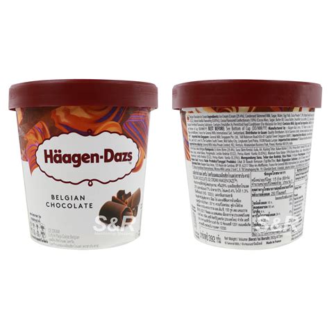 Haagen-Dazs Ice Cream Belgian Chocolate Flavor 473mL