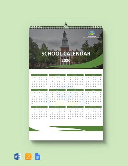 free printable school calendars templates calendars free printable - printable school year ...