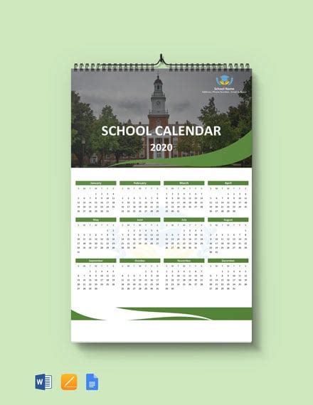 Blank Calendar Template - Google Docs, Word, Apple Pages | Template.net