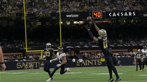 Chris Olave's stretching grab puts Saints in red zone for the first ...