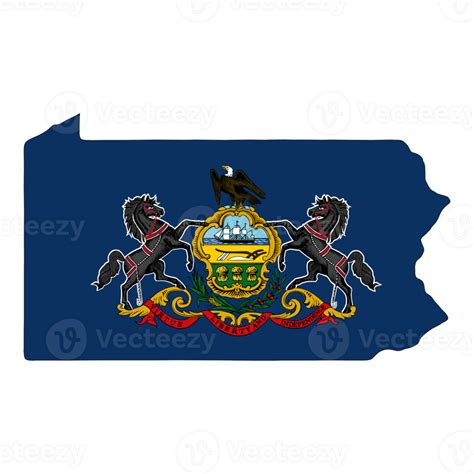 Pennsylvania Flag - State of America 26804045 PNG