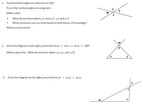 Lesson 1.2.4: Unknown Angle Proofs (Writing Proofs) - Geometry with Mr ...