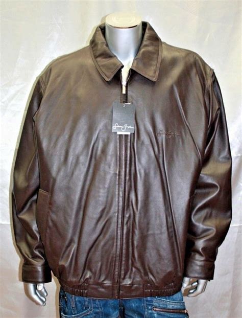 Sean John Signature Brown Leather Jacket - RockStar Jacket