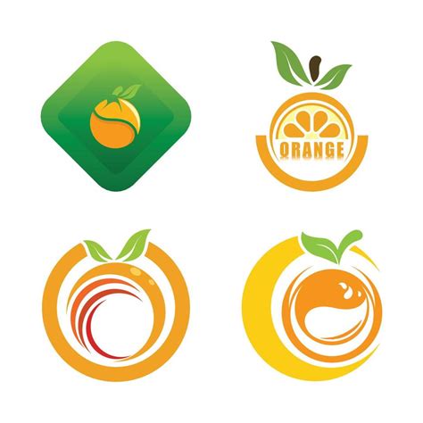 Orange logo design 8961599 Vector Art at Vecteezy