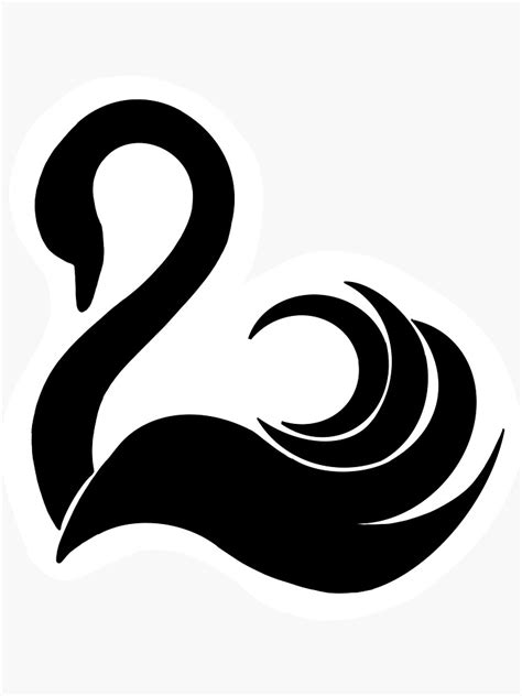 "Black Swan Logo" Sticker for Sale by NANU31 | Redbubble