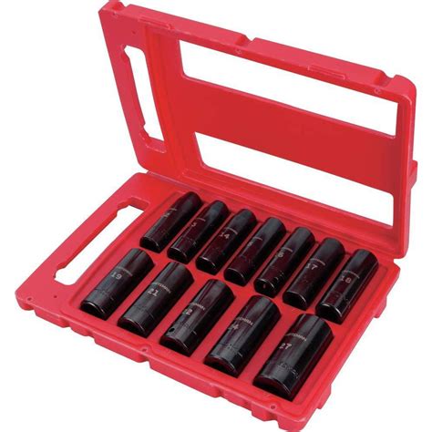 craftsman impact socket set, metric, 1/2-inch drive, deep impact ...