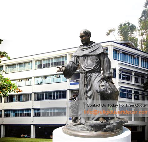 St Francis of Assisi statue | Religious Sculpture metal art