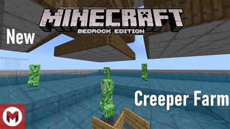 CREEPER FARM [1.17+] TUTORIAL For Minecraft Bedrock [XBOX/WIN10/PS4 ...