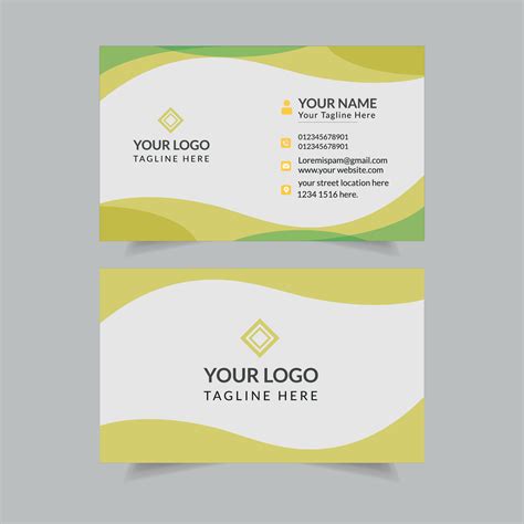 Business card design template 21671342 Vector Art at Vecteezy