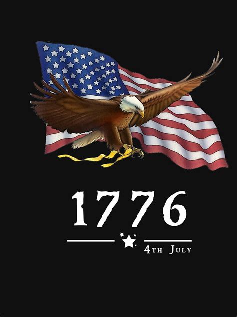 "4th of july, American flag, 1776" T-shirt by OMDesigns | Redbubble