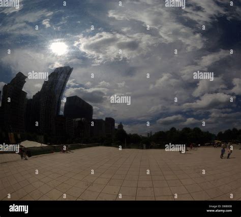 Reflection from a Bean Chicago Stock Photo - Alamy