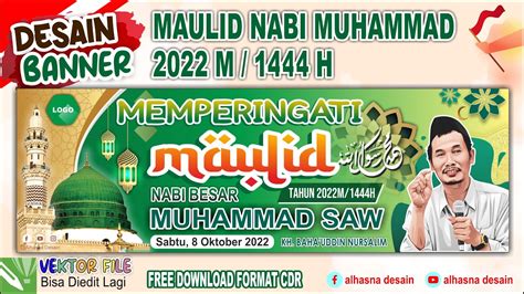 10 Desain Banner Spanduk Maulid Nabi Muhammad SAW 1445H, 44% OFF