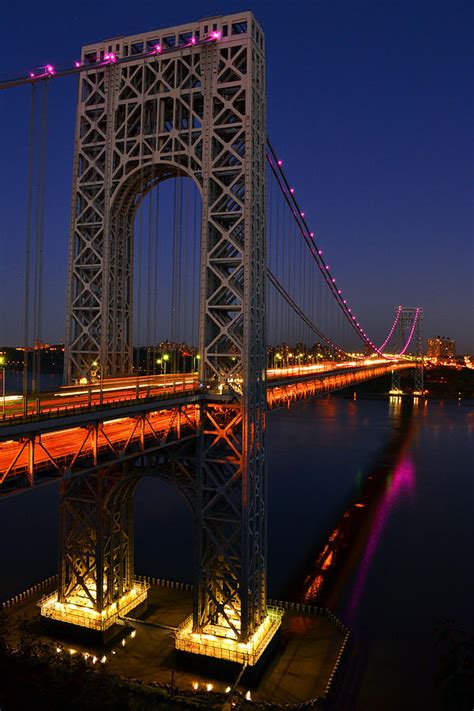 George Washington Bridge At Night by ZawHaus Photography