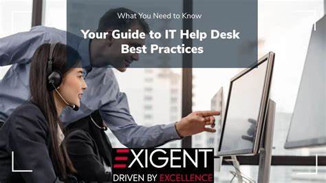 Your Guide to IT Help Desk Best Practices | Exigent Technologies Exigent