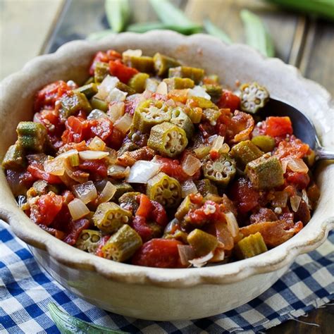 Stewed Okra and Tomatoes - Spicy Southern Kitchen