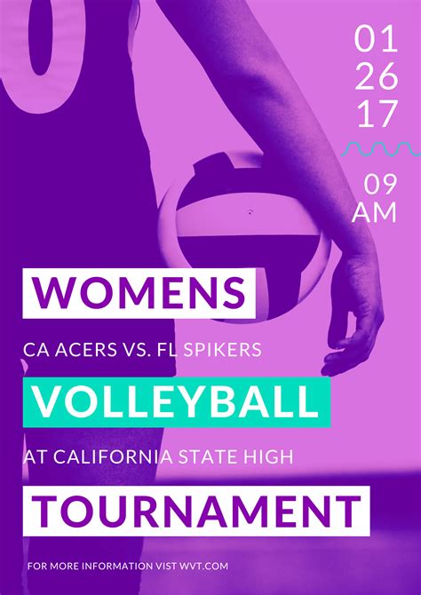 purple-photo-volleyball-poster-2 Event Poster Template, Poster Templates, Volleyball Posters ...