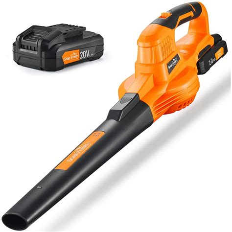 Leaf Blower - 20V Cordless Leaf Blower with Battery & Charger, Electric Leaf Blower for Yard ...