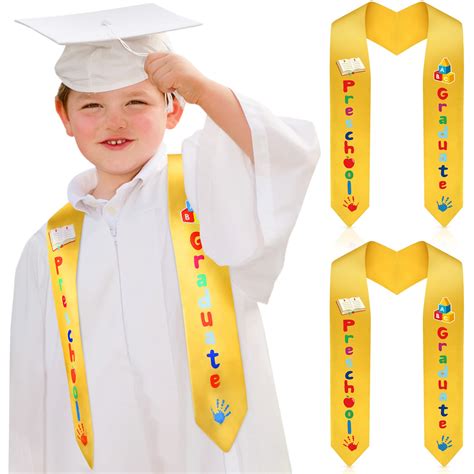 Buy 2 Pcs 2023 Preschool Graduation Stole Kindergarten Graduate Stole for Kids Girls Child Boys ...