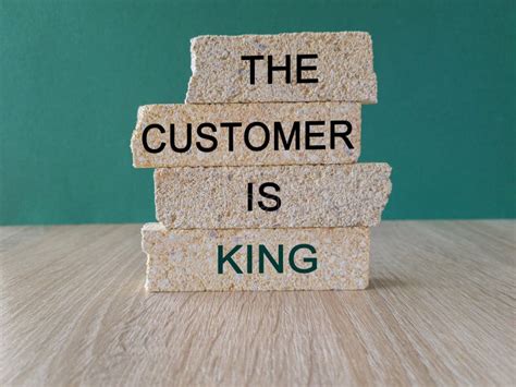 Customer is King Symbol. Brick Blocks with Words the Customer is King Stock Image - Image of ...