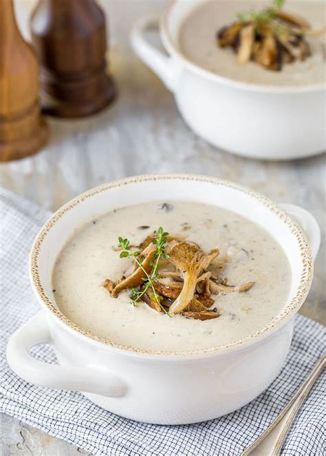 Cream of Mushroom Soup with Sherry - Striped Spatula