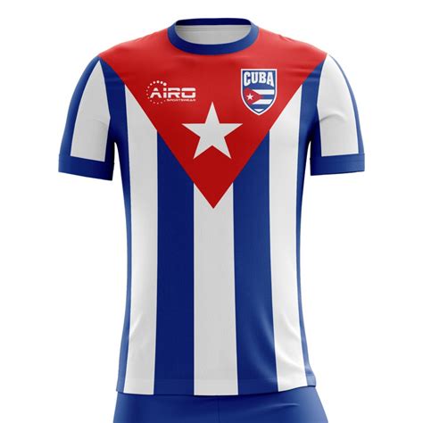 2024-2025 Cuba Home Concept Football Shirt - Kids (Long Sleeve)