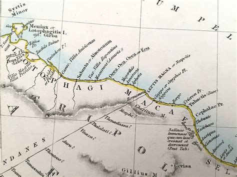 Antique 1856 Ancient Libya & Egypt Map From SDUK Atlas - Etsy