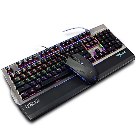 E 3LUE K829 USB Keyboard RGB 104 Keys Gaming Mechanical Keyboard Blue ...