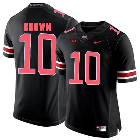 Ohio State Buckeyes Blackout CaCorey Brown Player Football Jersey ...