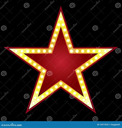 Big Star stock vector. Illustration of casino, lightning - 12977633