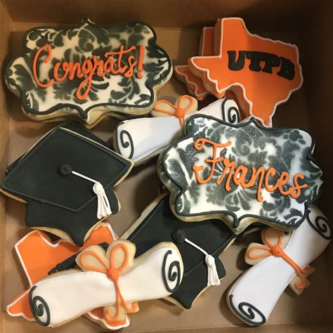 UTPB Graduation Decorated Sugar Cookies | Sugar cookies decorated ...