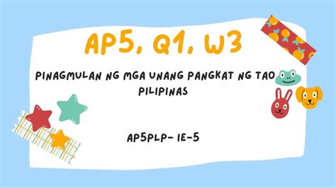 AP5,Q1,W3 Pinagmulan ng mga Unang Pangkat ng Tao sa Pilipinas | Quizizz