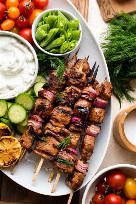 Grilled Pork Skewers with Balsamic Marinade - Kitchen Confidante®