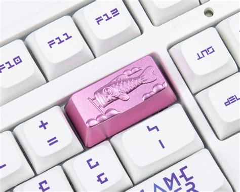 Cherry blossom pink metal keycaps ESC Enter Backspace placekey | Etsy