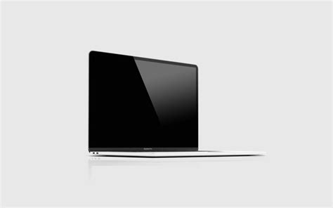 MacBook Pro from Side View Mockup - Mockup World