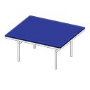Cool dining table - White - Blue | Animal Crossing (ACNH) | Nookea