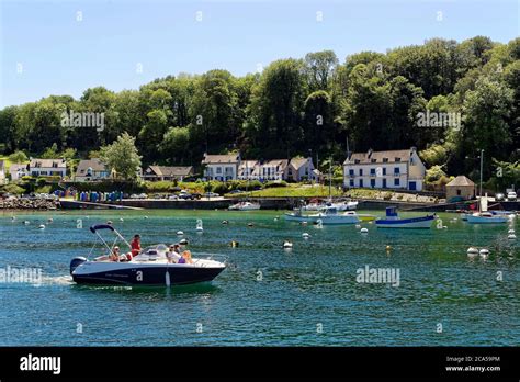 France, Finistere, Riec sur Belon, Port of Belon along the Belon river Stock Photo - Alamy