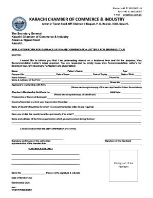 Karachi Chamber Of Commerce Registration Form - Fill and Sign Printable ...