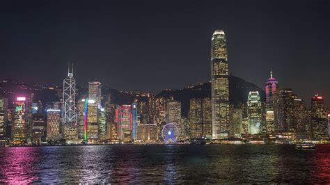 Hong Kong SAR Skyline CityScape Buildings Skyscrapers Neon Architecture ...