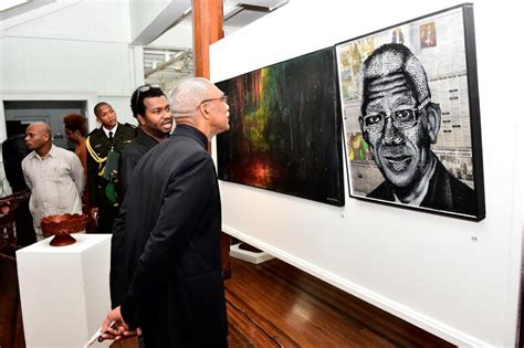 ‘I have been selling Guyana’s art abroad’ says President at Visual Art Exhibition | INews Guyana